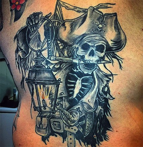 Tattoo of a pirate