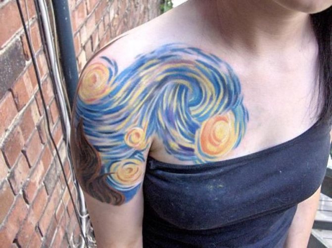 Tattoo by Vincent van Gogh: Starry Night