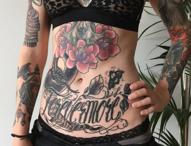 Tattoo after pregnancy - Tattoo on belly after birth
