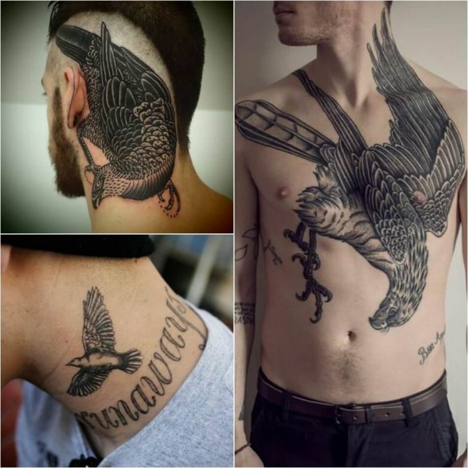 Tattooed birds - Birds tattoo for men - Birds tattoo for men