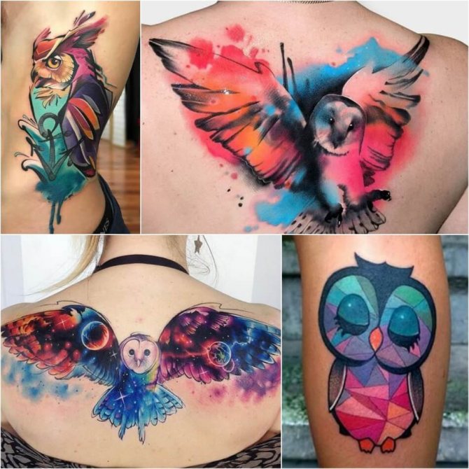 Tattoo Birds - Tattoo Owl - Tattoo of an Owl