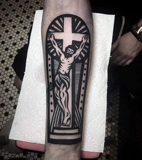 Tattoo Jesus Christ crucified