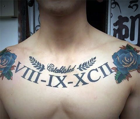 Tattoo Roman numerals