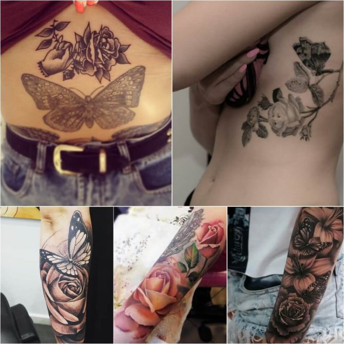 Tattoo Rose - Tattoo Rose Meaning - Tattoo Rose and Butterfly - Tattoo Rose and Butterfly Meaning