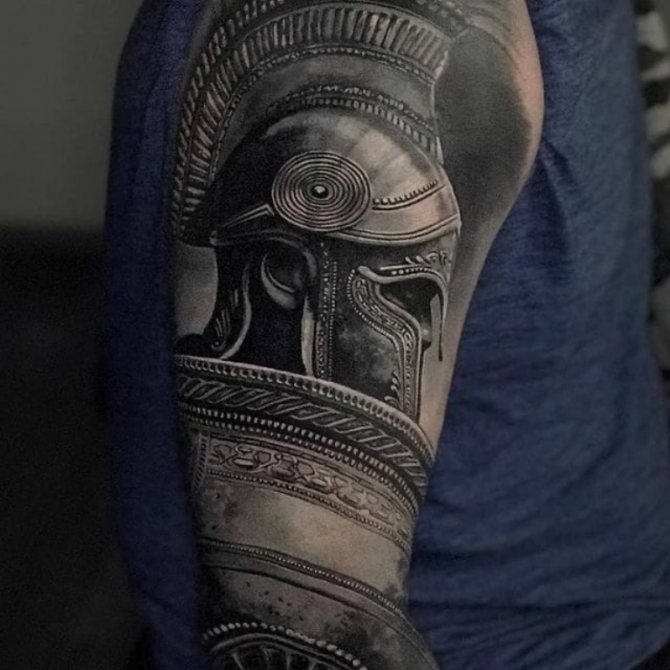 tattoo sleeve spartan