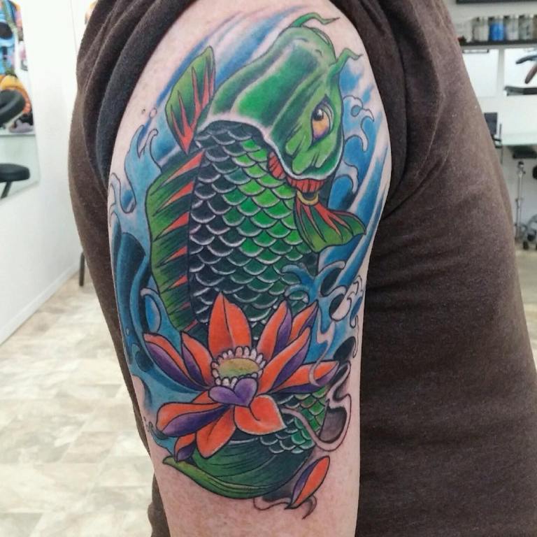 Tattoo koi fish