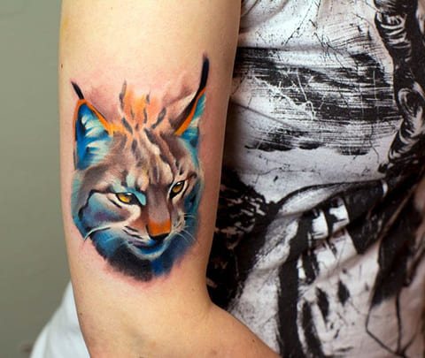 Tattoo lynx