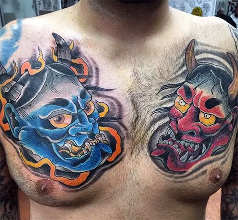 Tattoo with demons