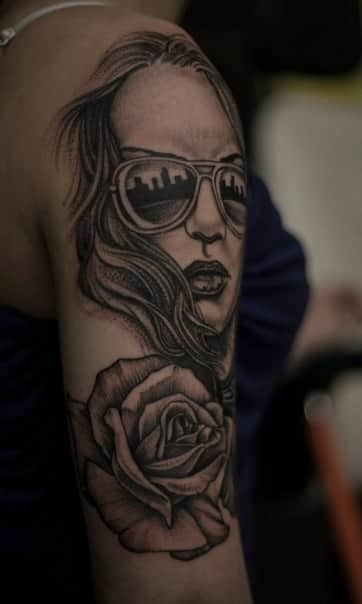 Tattoo with a girl
