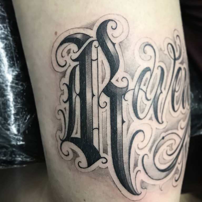 tattoo with initials
