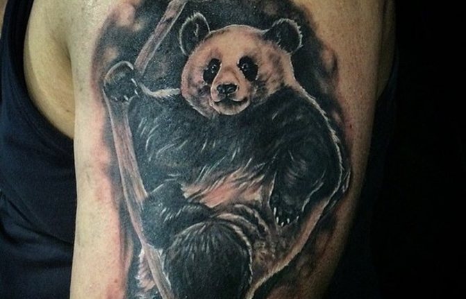 tattoo with a panda