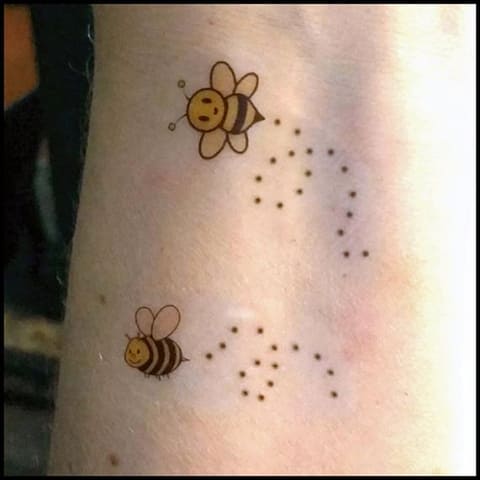 Tattoo with bees