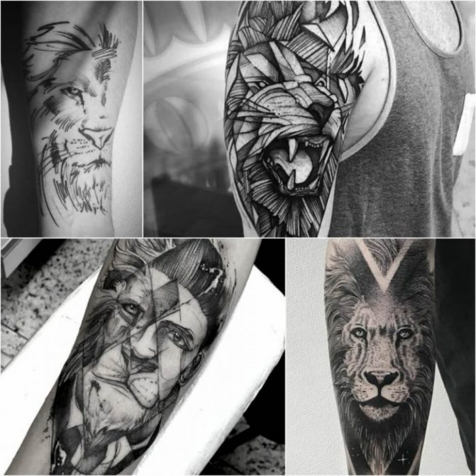 Animal tattoo - lion tattoo - wild animal tattoos - lion tattoo