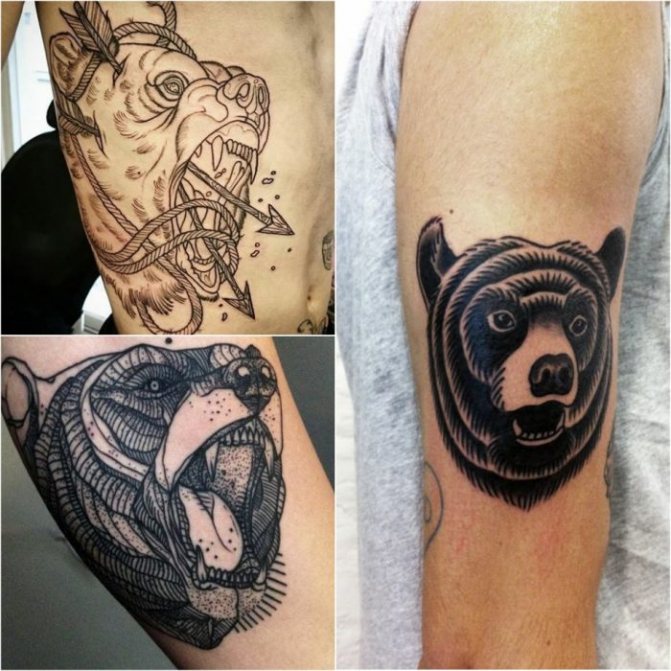Animal tattoo - Tatu-medved-Muzhskie-tatu-medved-Tatu-dlya-muzhchin-medved