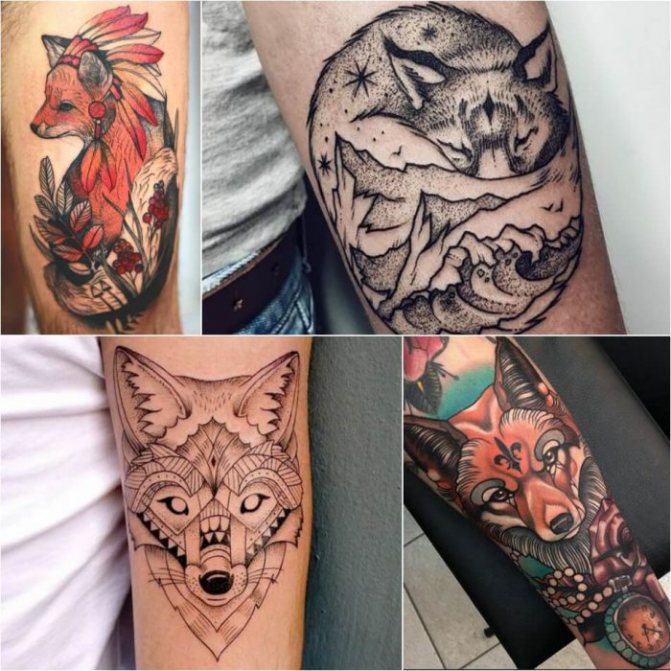 Tattoo with animals - tattoo animals - tattoo fox - tattoo fox