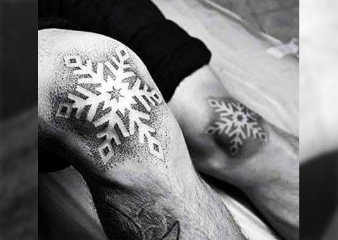Tattoo snowflake