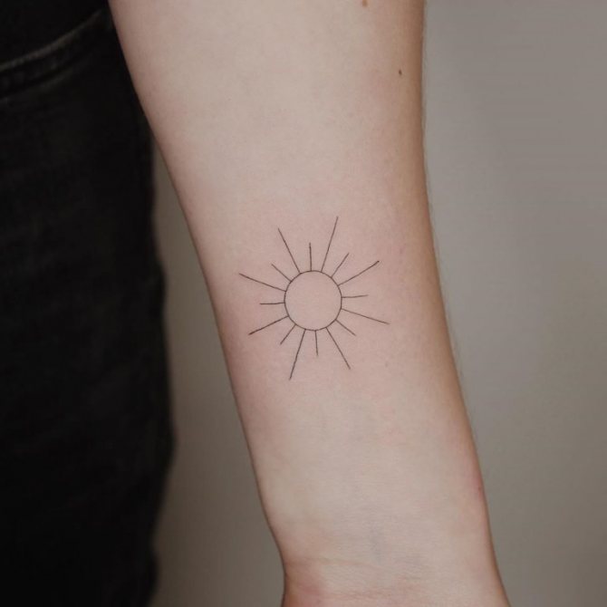 sun tattoo meaning for men