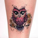 Tattoo of an owl