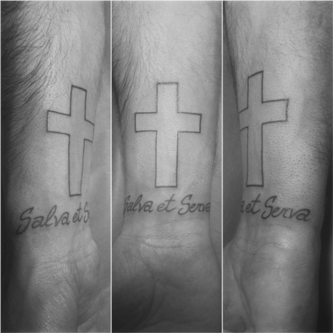 save and save tattoo on hand