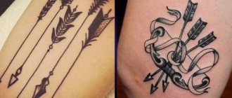 Tattoo arrow on your arm - What does it mean?