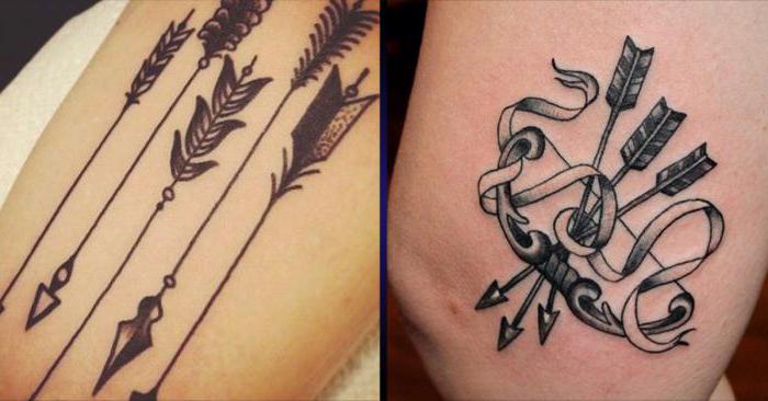 Tatuaj săgeată pe mână semnificație