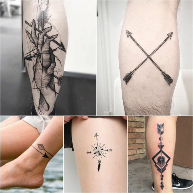Arrow Tattoo - Arrow Tattoo - Arrow Tattoo Meaning - Arrow Tattoo on Leg