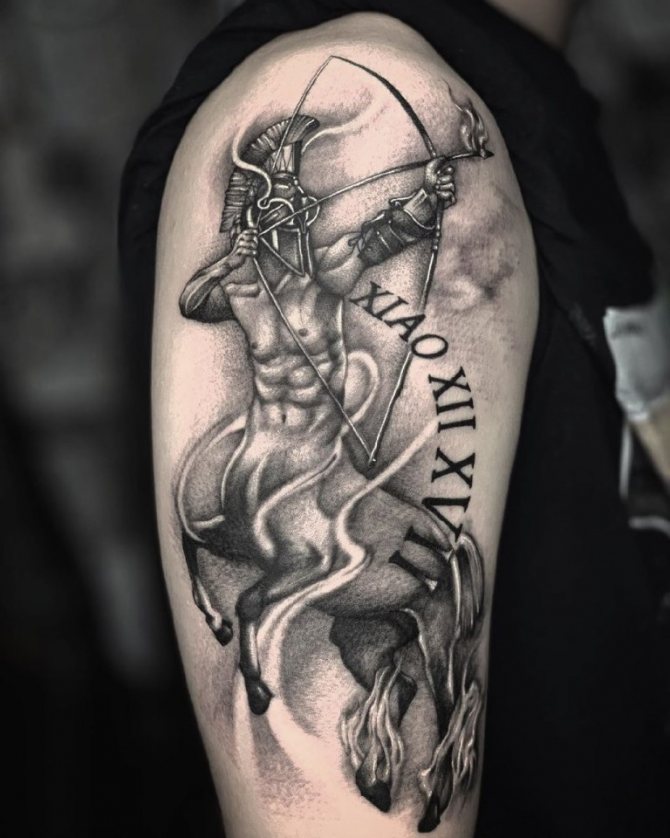 Sagittarius tattoo for men