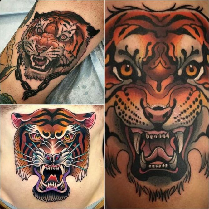 Tattoo Tiger - Tattoo Newskool Tiger - Tattoo Newskool Tiger