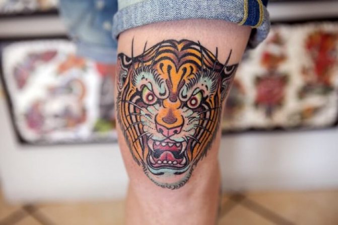 Tattoo of the tiger - Tiger tattoo - Meaning of the tiger tattoo