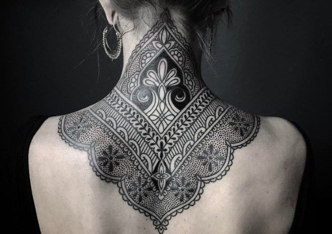 Tattoo Patterns on Neck and Back