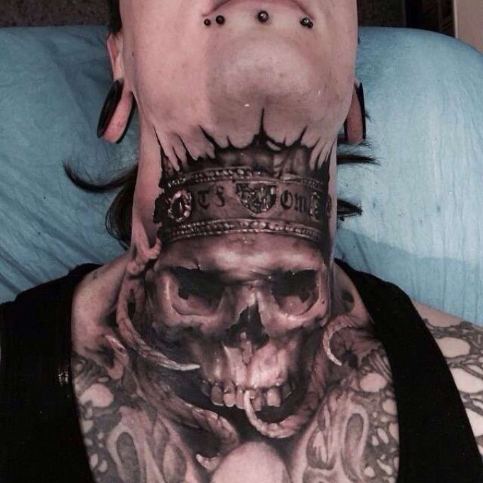 A tattoo as a skull will not go unnoticed
