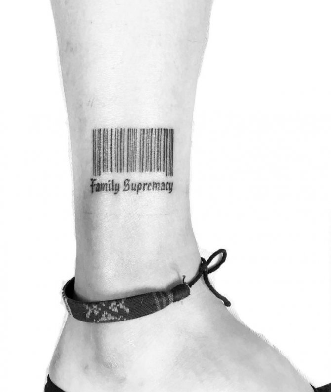 tattoo as a barcode