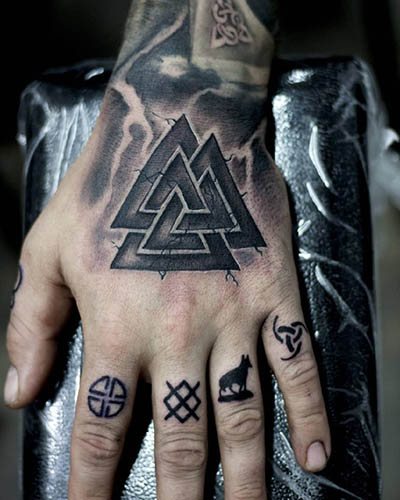 Tattoo of Vikings and Slavs. Sketches, photos, meaning.