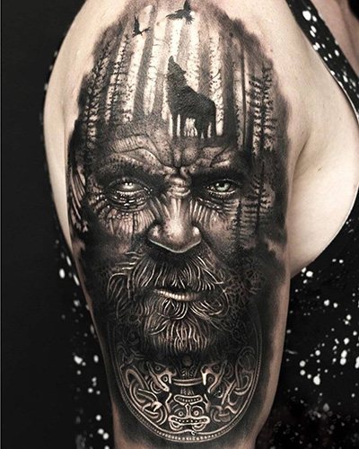 Tattoo of Vikings and Slavs. Sketches, photo, value