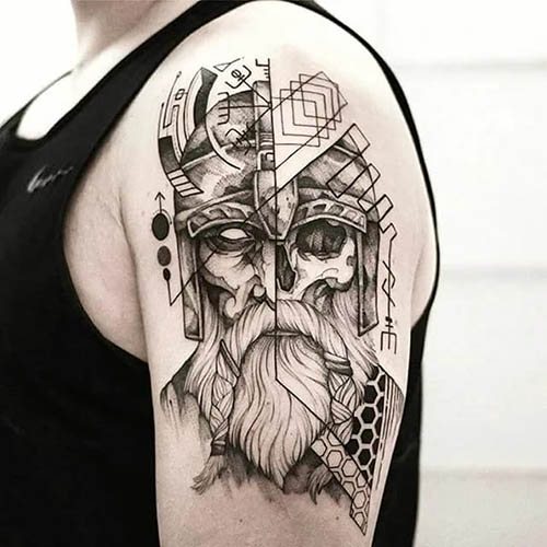 Tattoo of Vikings and Slavs. Sketches, photo, value