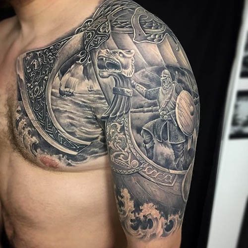 Tattoo of Vikings and Slavs. Sketches, photos, meaning