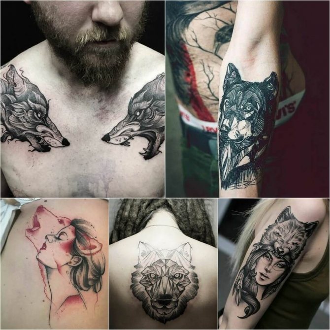 Tatuaj lup - Tatuaj lup - Tatuaj lup semnificație și schiță de lup