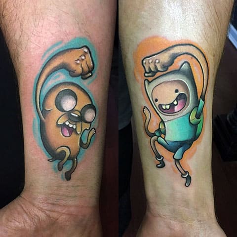 Tattoo Adventure Time on Wrist