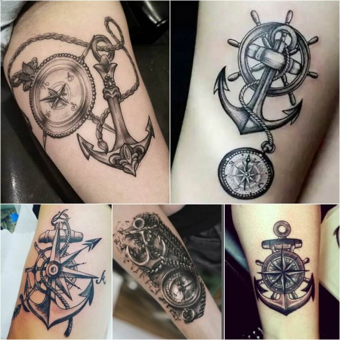 Anchor tattoo for men - male anchor tattoo - male anchor tattoo - anchor and compass tattoo