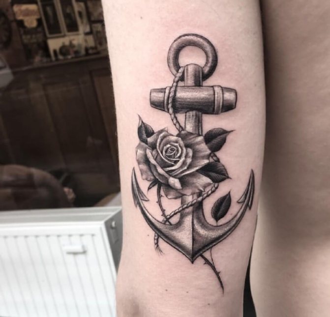 Anchor tattoo for men - Anchor tattoo for men - Anchor and Compass tattoo