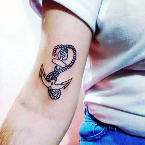 Tattoo Anchor on Hand