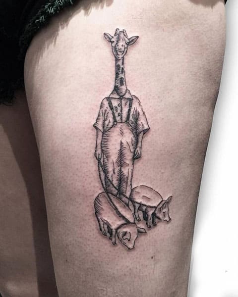 Tattoo giraffe