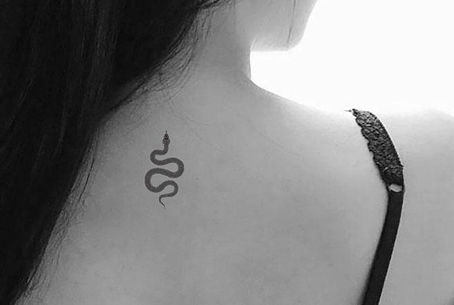 Tattoo snake. Meaning for girls, men, sketches, photos