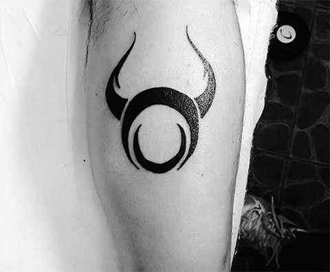 Taurus zodiac sign tattoo