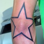 Star tattoo on your elbow