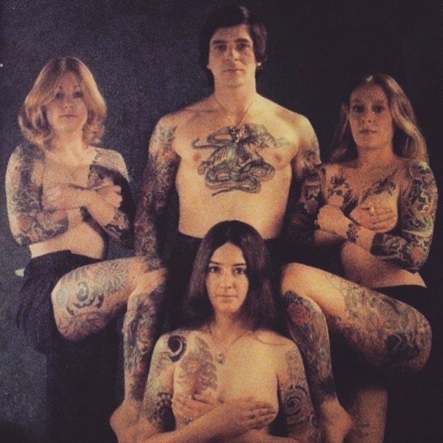Persone tatuate negli anni '70