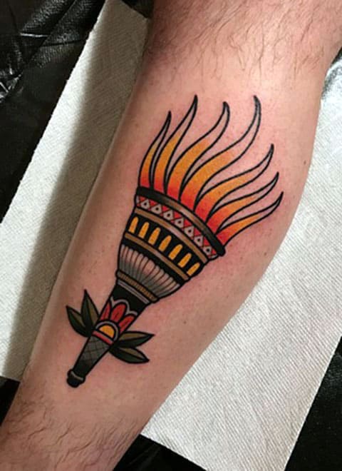Tattoo torch - photo