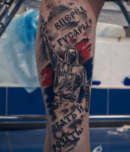 Realism tattoo of FC CSKA