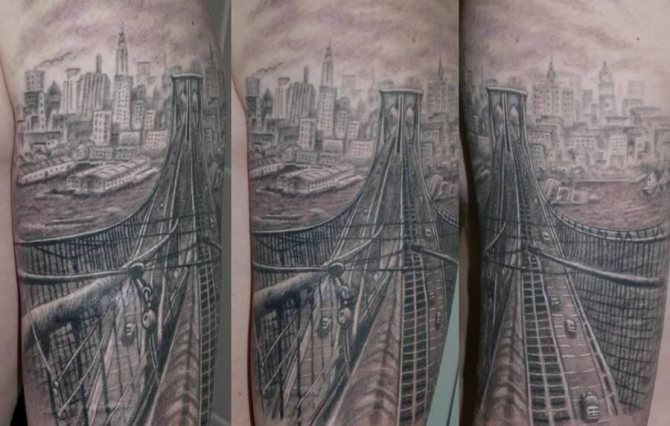 tattoo of the city