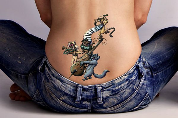 Cat tattoo photo